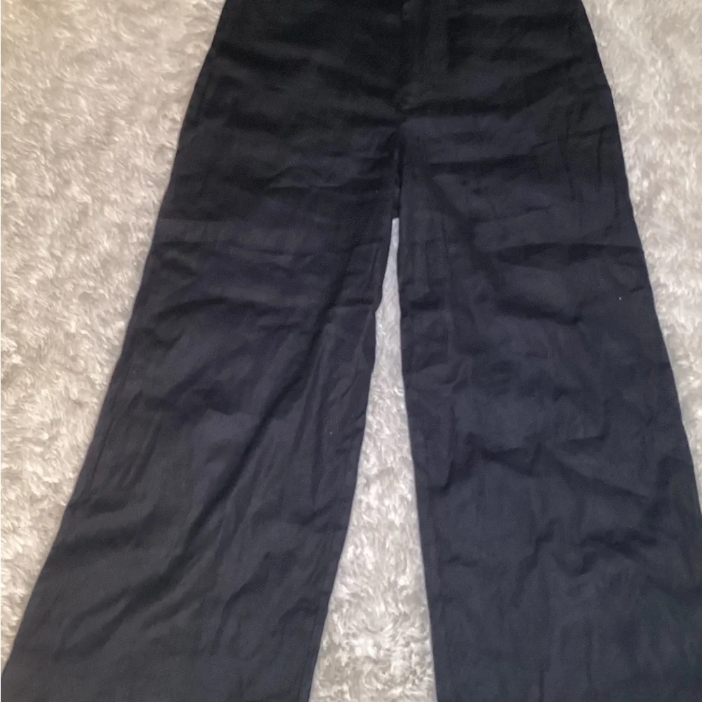 Maeve Anthropologie Black wide leg pants size 29